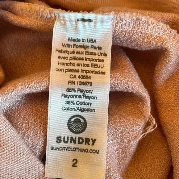 Sundry size 2 light pink sweatpants with stars and hearts down one side - Picture 4 of 5